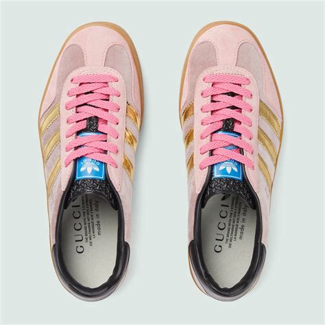 gucci x adidias|adidas x gucci gazelle pink.